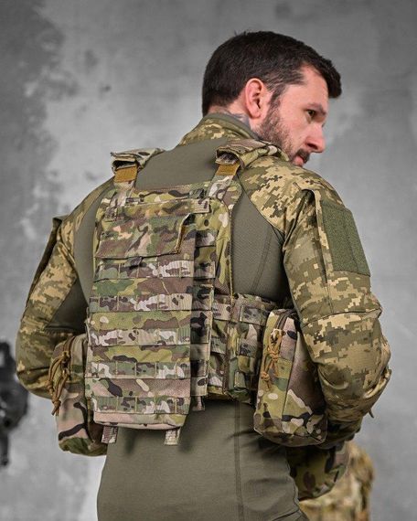 Плитоноска Artex с напашником системой быстрого сброса и 7 подсумками НП4876 | Зображення 5