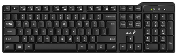 Клавіатура Genius KB-7100X USB, Black, UKR | Зображення 2