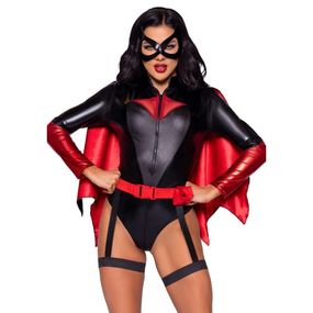 Сексуальний костюм Leg Avenue Bat Woman, XS, із 4 предметів, чорно-червоний Sex Aura