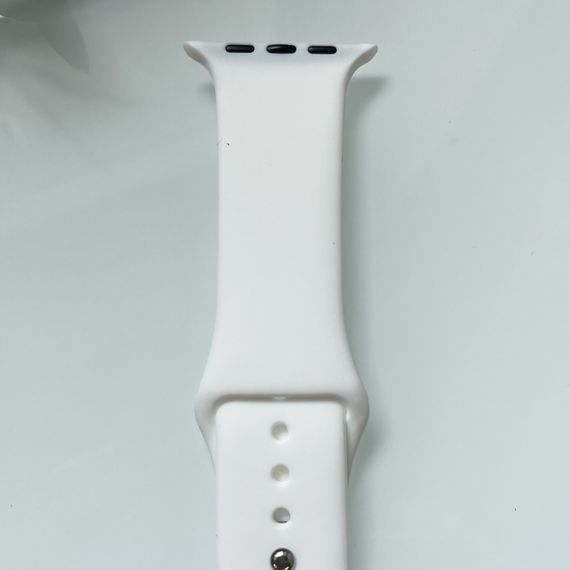 Силіконовий ремінець для розумного годинника Smart Watch 38/40 (Білий)