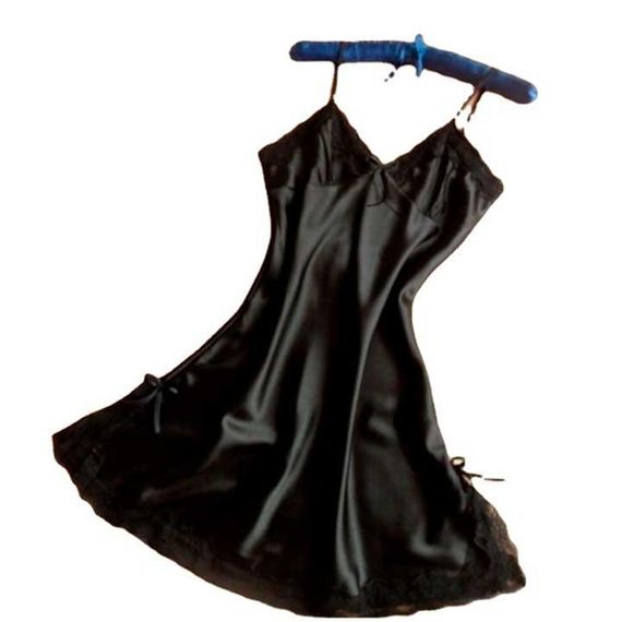 Короткий сексі пеньюар чорний | Зображення 1