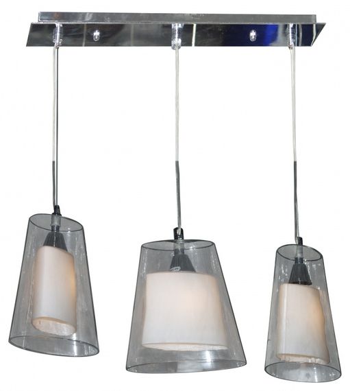 Люстра подвесная в зал E14 40W CH (BR 01 053S/3)