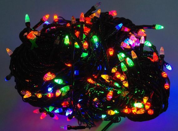 Гирлянда светодиодная LED 100 мультик черный