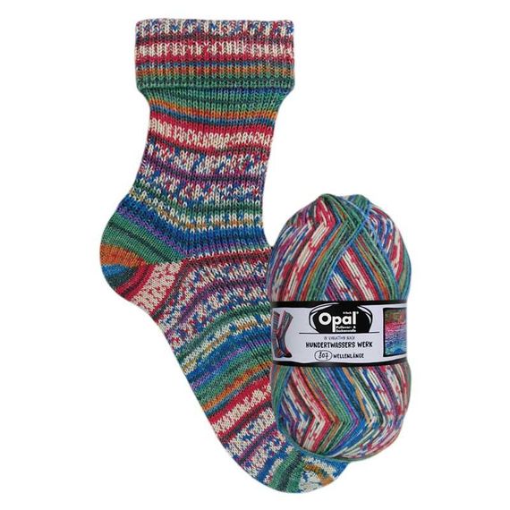 Пряжа для шкарпеток Opal Sockenwolle, серия Hundertwasser, 4053
