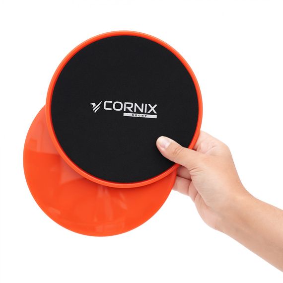 Диски-слайдери Cornix Sliding Disc для ковзання (глайдингу) 2 шт XR-0180 Orange | Зображення 2