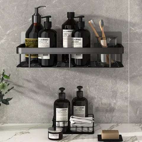 Полиця у ванну (30х13х5, 5см) STORAGE RACK AND197, настінна / Органайзер для ванної кімнати на стіну | Зображення 3