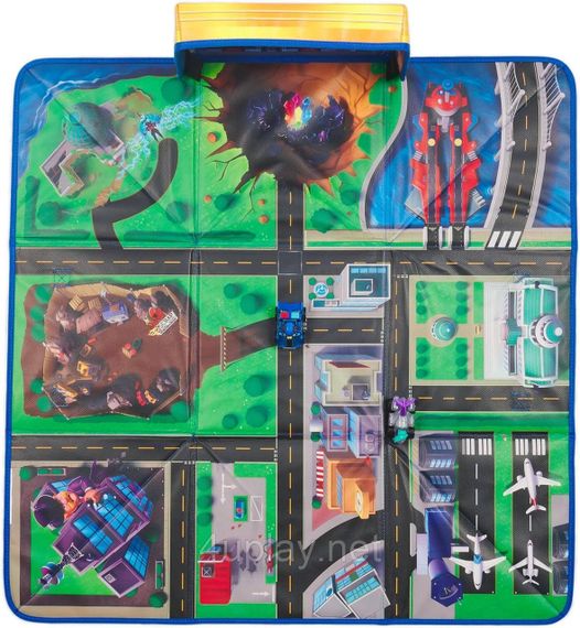 Щенячий патруль Мегакіно Ігровий килимок та машинки Гонщик, Вікторія Венс PAW Patrol The Mighty Movie Play Mat | Зображення 1