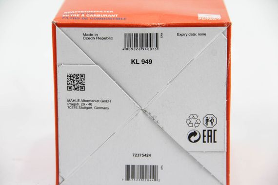 Фільтр паливний MAHLE/KNECHT MB A180, A200, A220, B200, B220, CLA,G,GLA, Sprinter 418CDI OM651 CDI, MAHLE/KNECHT (K | Зображення 2