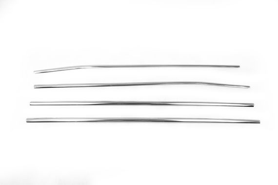 Молдинг скла (4 шт, нерж) Carmos - Турецька сталь для Toyota Auris 2007-2012 рр. | Зображення 1