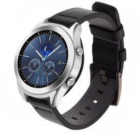 Кожаный ремешок Primo Classic для часов Samsung Gear S3 Classic SM-R770 / Frontier RM-760 - Black