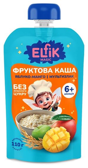 Фруктова каша яблуко-манго Elfik Magic 110 г