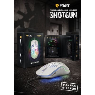 Мышка YENKEE YMS 3030WE Shotgun USB White (45015502) | Зображення 8