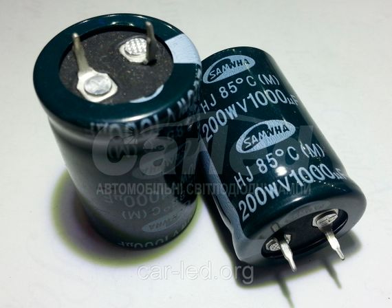 1500mkf - 200v  mini HJ 30*45  SAMWHA, 85°C конденсатор електролітичний | Зображення 1