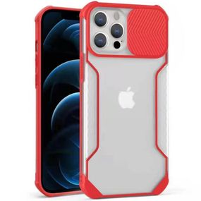 Чохол Camshield matte Ease TPU зі шторкою для Apple iPhone 11 Pro (5.8") Червоний