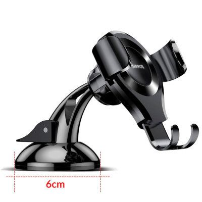 Универсальный автодержатель Baseus Osculum Type Gravity Car Mount Black (SUYL-XP01) | Зображення 7