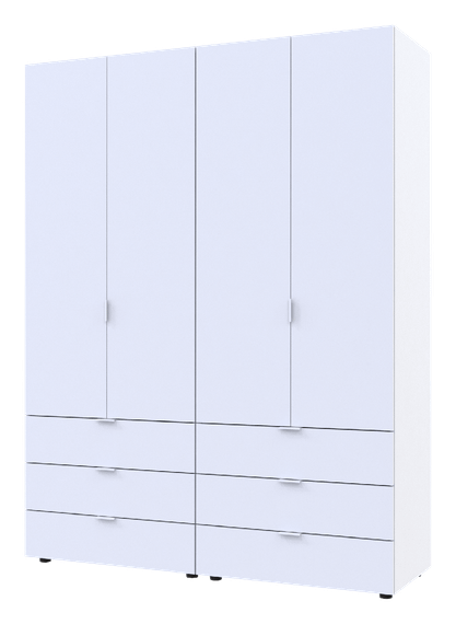 Комплект шкафов для одежды Doros Гелар (2 шт.) 155х49,5х203,4 см Белый (DRS-011104)