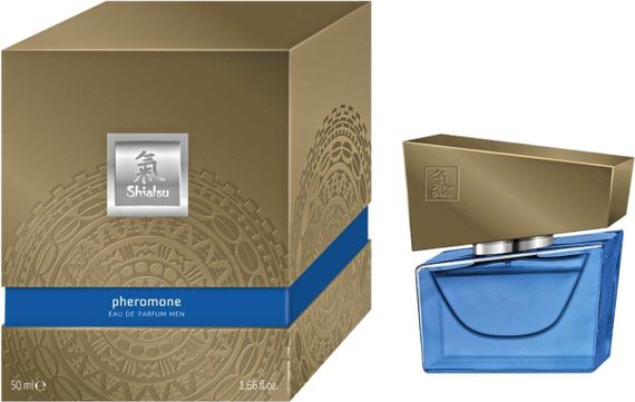 Духи з феромонами чоловічі SHIATSU Pheromone Fragrance men darkblue, 50 мл Sex Aura | Зображення 4