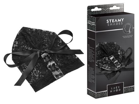 Маска - Steamy Shades Lace Hood sexstyle