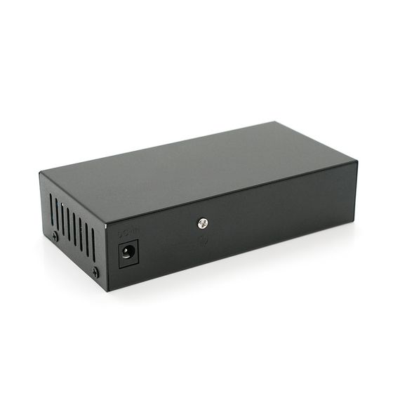 Комутатор POE 48V з 4 портами POE 100Мбіт + 2 порт Ethernet (UP-Link) 100Мбіт, корпус - метал, Black, БП у комплекті, Q18 | Зображення 2