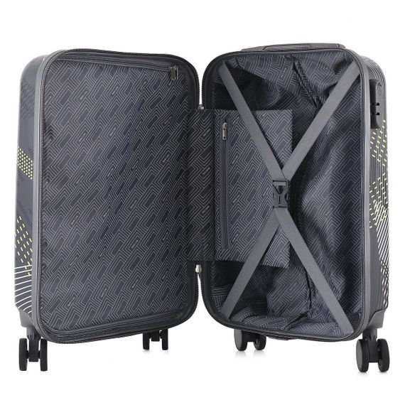 Валіза Semi Line 20" (S) Black Pattern (T5651-1) | Зображення 1