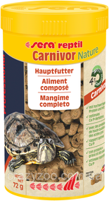 Корм для м'ясоїдних рептилій Sera Reptil Carnivor Nature 72 г 18203