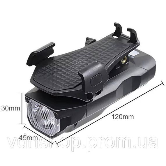 Потужний велосипедний ліхтар в алюмінієвому корпусі, Ліхтар для велоподорожей, Фара велосипедна передня WA-76 | Зображення 6