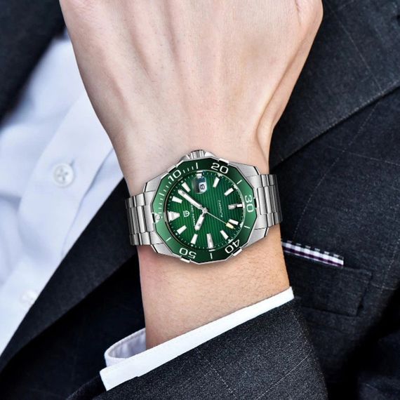 Годинник P2agani Design PD-1617 Silver-Green | Зображення 3