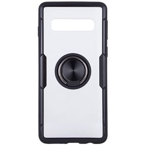 Чохол бампер Primolux Ring Magnetic Stand для смартфона Samsung Galaxy S10 Plus (SM-G975) - Black