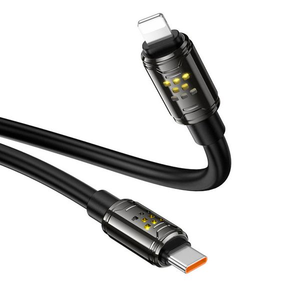 Кабель Hoco U143,Type-C-Lighting,27W,длина 1.2м,Black,BOX | Зображення 3