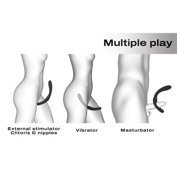 Вібратор-стимулятор Dorcel INFINITE JOY BLACK, багатофункціональний, унісекс Sex Aura | Зображення 2