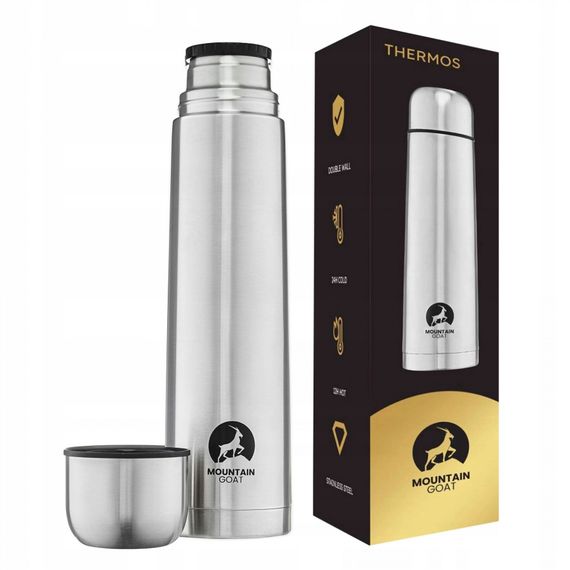 Термос Mountain Goat 1 л Silver (P-5907739315755)