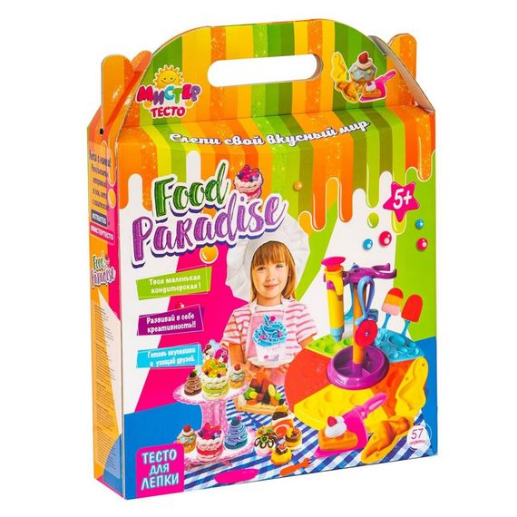 Детский набор для творчества "Мистер тесто - food paradise" 71304, 57 предметов | Зображення 2