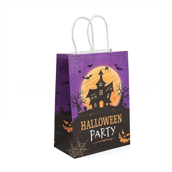 Паперовий пакет Halloween Babydoll 21х15х8 см. Фіолетовий 433-3 | Зображення 4