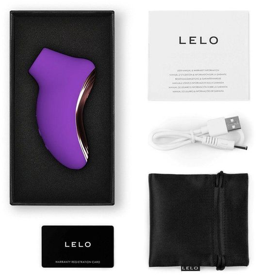Звуковий стимулятор клітора LELO SONA 2 Travel Purple, тревел-версія, 12 режимів Sex Aura | Зображення 2