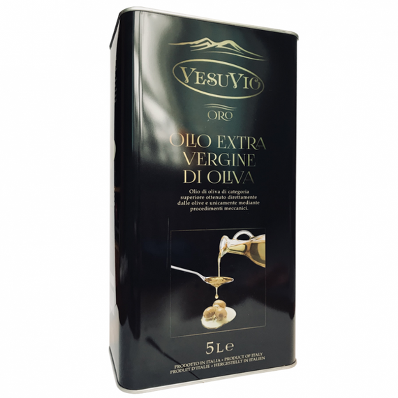 Хорошее итальянское оливковое масло в жестяной банке Vesuvio ORO Extra Virgine di Olive, 5л Италия