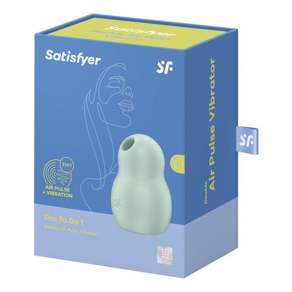 Вакуумний стимулятор з вібрацією Satisfyer Pro To Go 1 Mint | Зображення 6