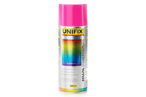 Эмаль акриловая универсальная RAL 4003 Розовый гл. 400мл UNIFIX