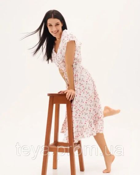 Плаття для жінок колір білий розмір L FI_001403 | Зображення 1