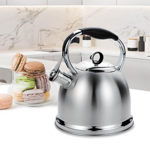 Чайник 2.9 л Maestro MR‑1334 з нержавіючої сталі зі свистком для всіх типів плит | Зображення 1