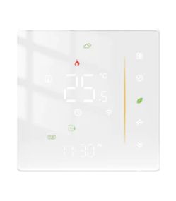 Терморегулятор Moes WHT-006 5A WiFi для водяної теплої підлоги (WHT-006-GA-WH-MS) (білий)