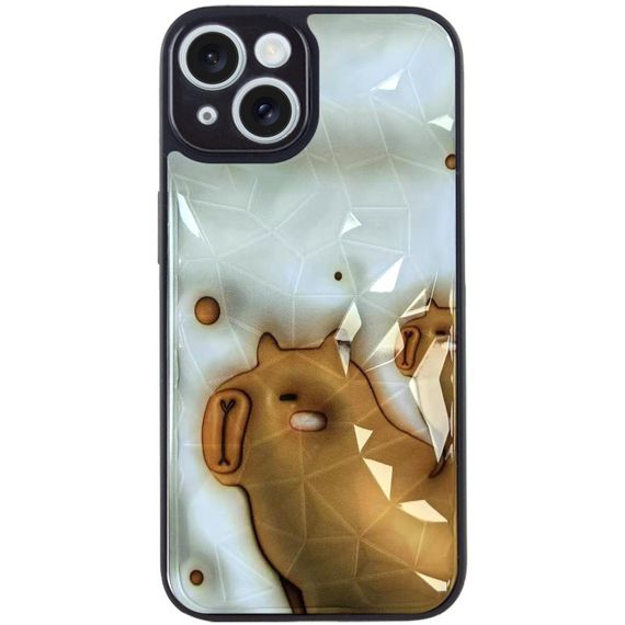 TPU+PC чехол Prisma Fluffie для Apple iPhone 15 (6.1") Capybara