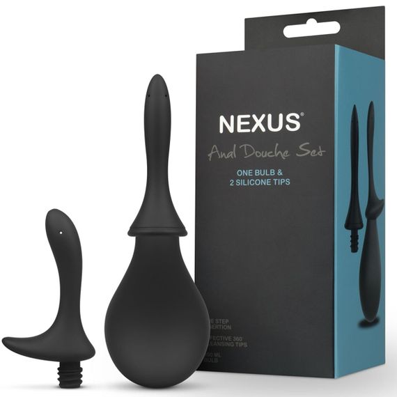 Анальний душ із двома насадками Nexus ANAL DOUCHE SET 260 ml Sex Aura | Зображення 5
