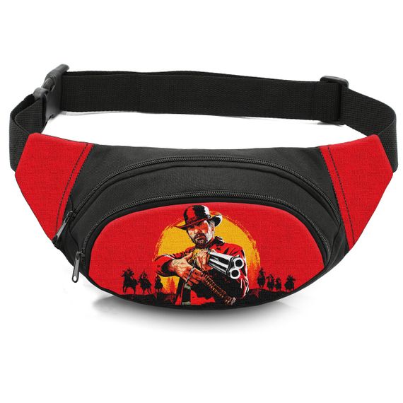 Сумка-бананка дитяча з принтом RDR поясна сумка для хлопчика (4693)