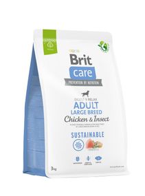 Корм Brit Care Dog Adult Large Breed Chicken and Insect сухой с куриицей и белком насекомых для взрослых собак крупных пород 3 кг