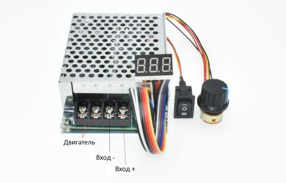ШИМ регулятор скорости DC мотора, 10-55В, 40/60А PWM | Зображення 3