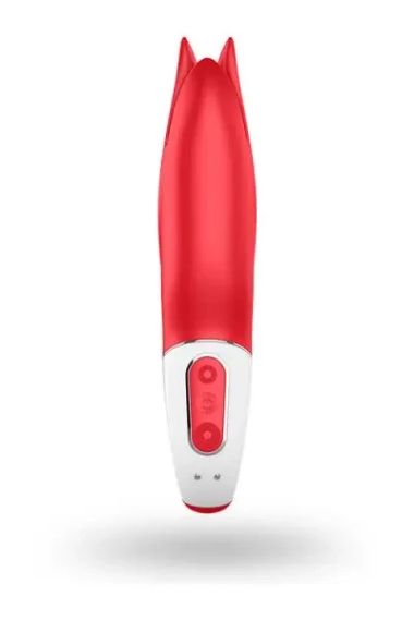 Вибратор в форме Цветка с мягкими лепестками Satisfyer Vibes Power Flower, красный sexstyle | Зображення 3