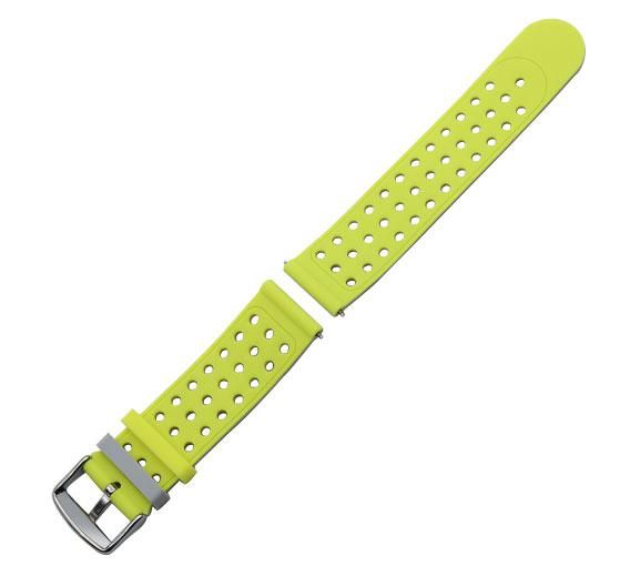 Подвійний ремінець з перфорацією Primo для годинника Xiaomi Huami Amazfit Sport - Grey&Yellow | Зображення 3