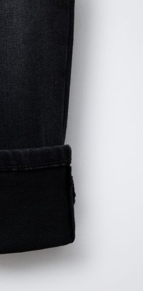 Підліткові теплі джинси для хлопчика Zara 164 см Чорні (26021701F) | Зображення 3