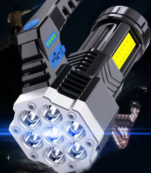 Ручной фонарь Led фонарик портативный 1400 mAh | Зображення 1