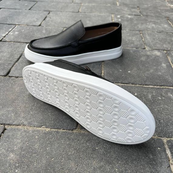 Чорні шкіряні чоловічі лофери 40 розмір | Зображення 5